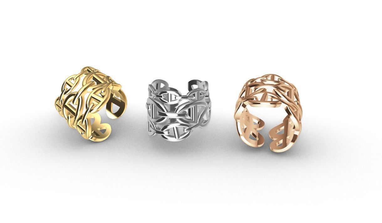 Rings Hermes  3D print model_2