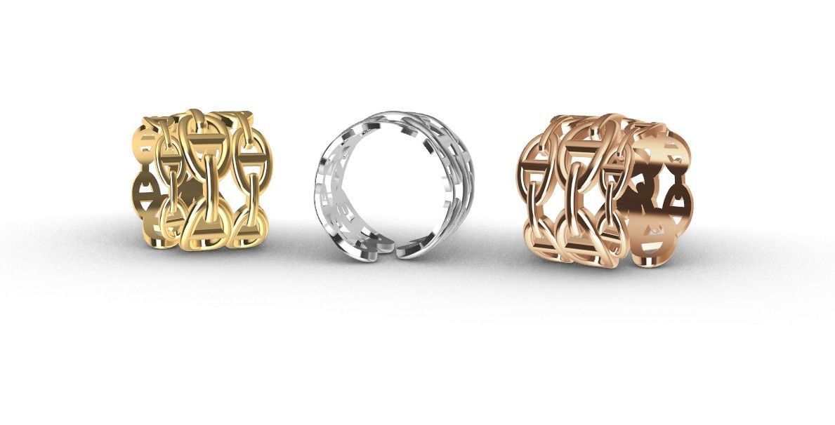 Rings Hermes  3D print model_1