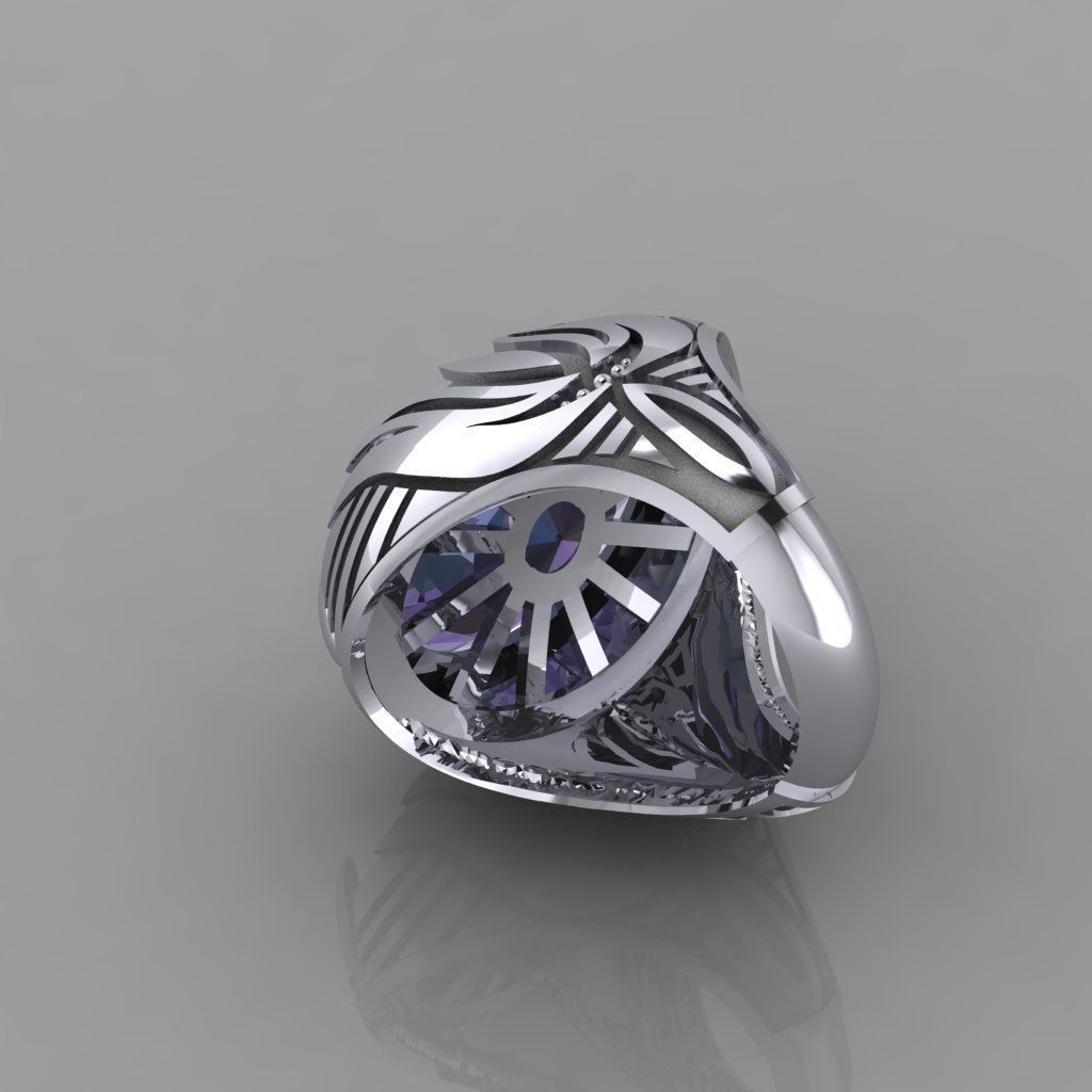 Turkish Antique-Inspired Ring  3D Printable Design 3D print model_2