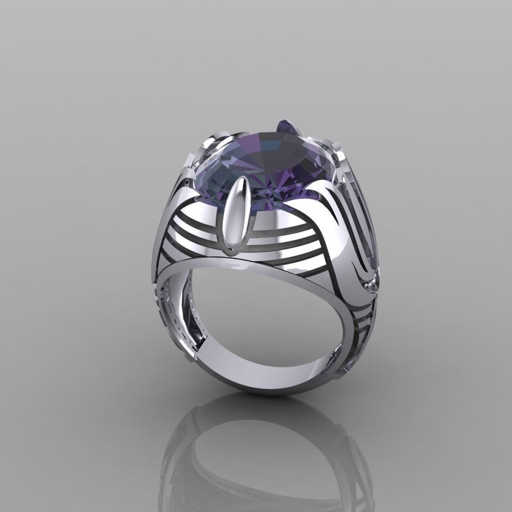 Turkish Antique-Inspired Ring  3D Printable Design 3D print model_3