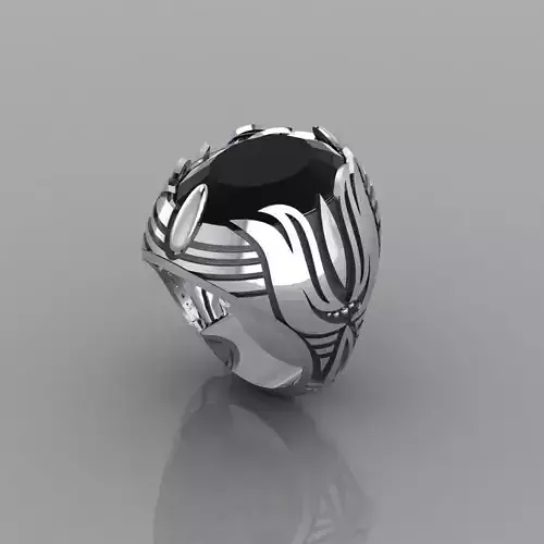 Turkish Antique-Inspired Ring  3D Printable Design 3D print model