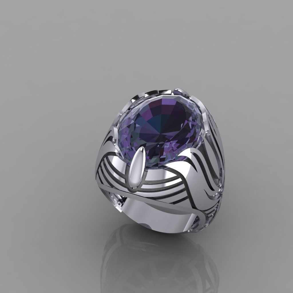 Turkish Antique-Inspired Ring  3D Printable Design 3D print model_4