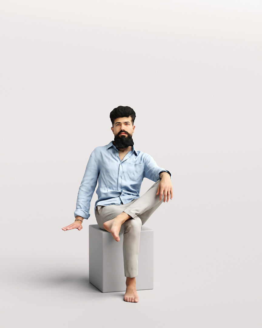 Humano 12- Collection 2207 - YACHT PEOPLE - 12 x 3D models 3D model_7