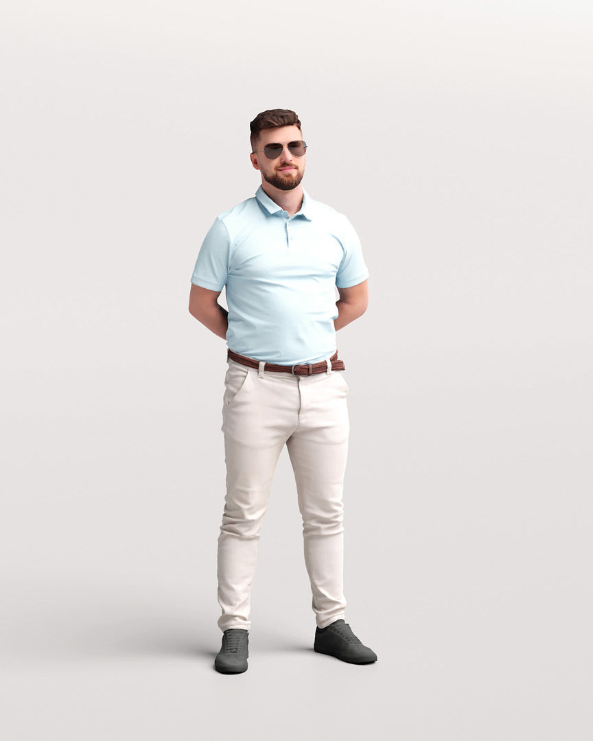 Humano 12- Collection 2207 - YACHT PEOPLE - 12 x 3D models 3D model_6