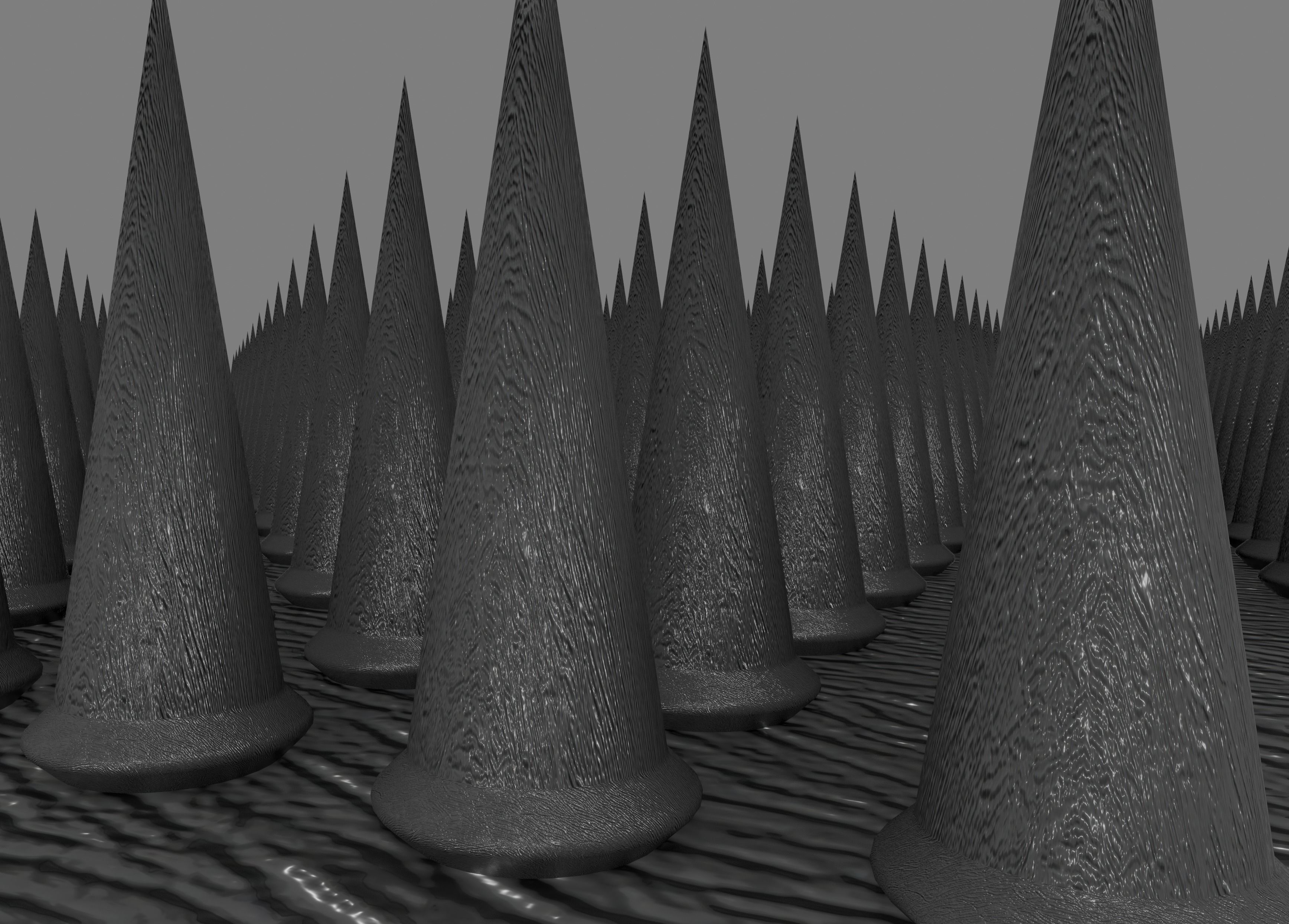 Spiky Floor 3D model_11
