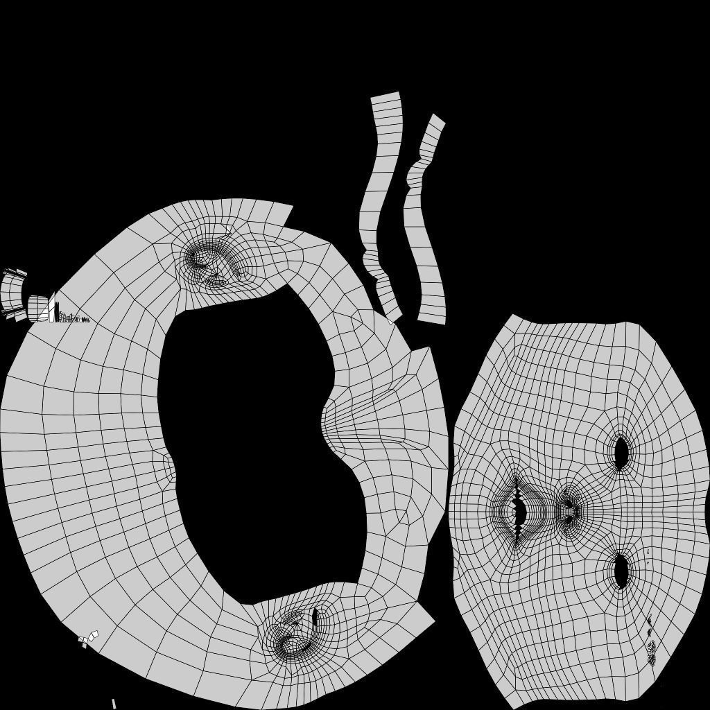 Low Poly Female Girl Low-poly 3D model_7