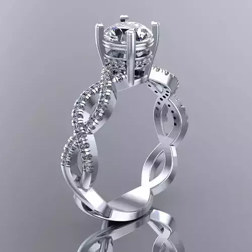 Engagement diamond ring women 3dm