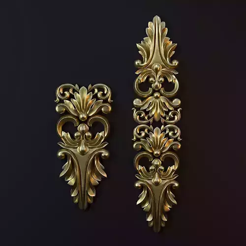 Ornament Gold 05 3D model