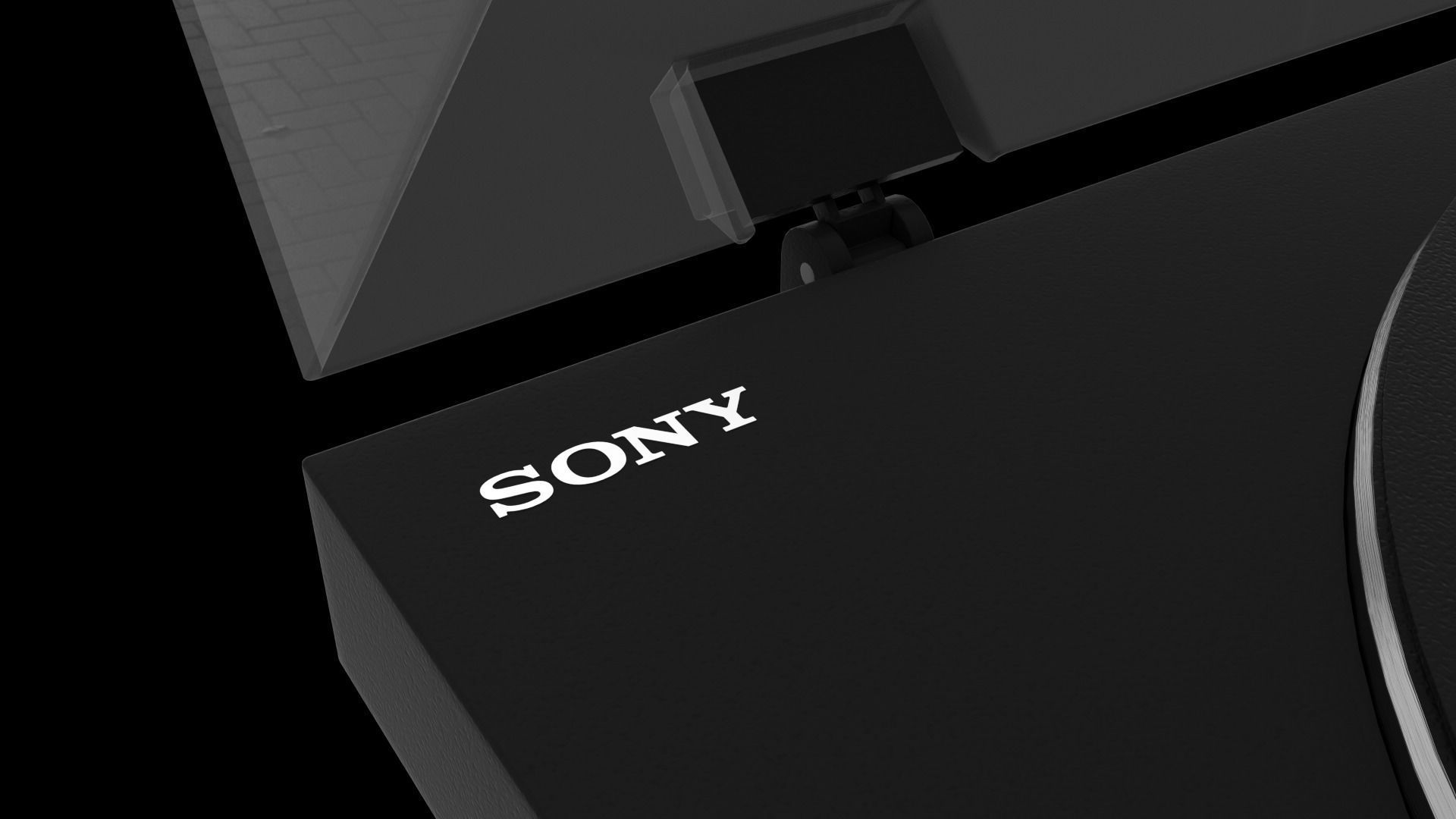 Sony PS-LX310BT turntable Low-poly 3D model_4