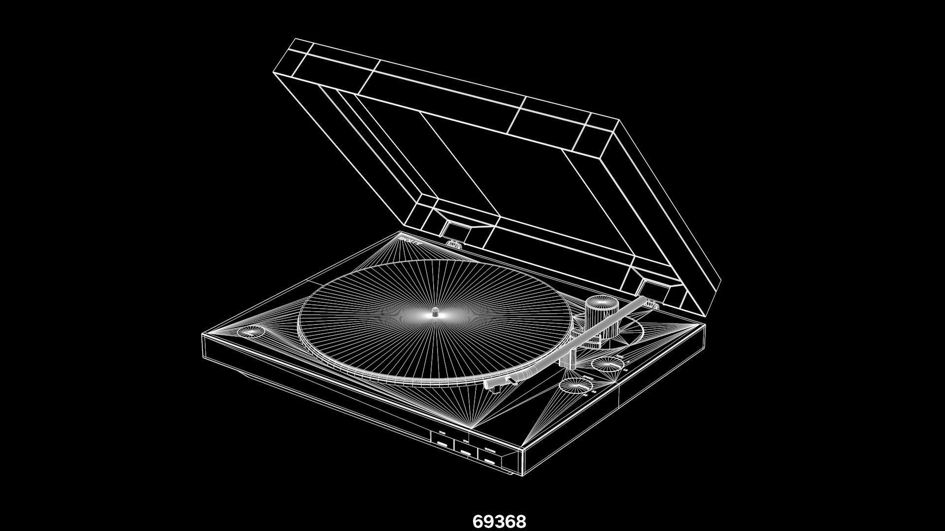 Sony PS-LX310BT turntable Low-poly 3D model_7