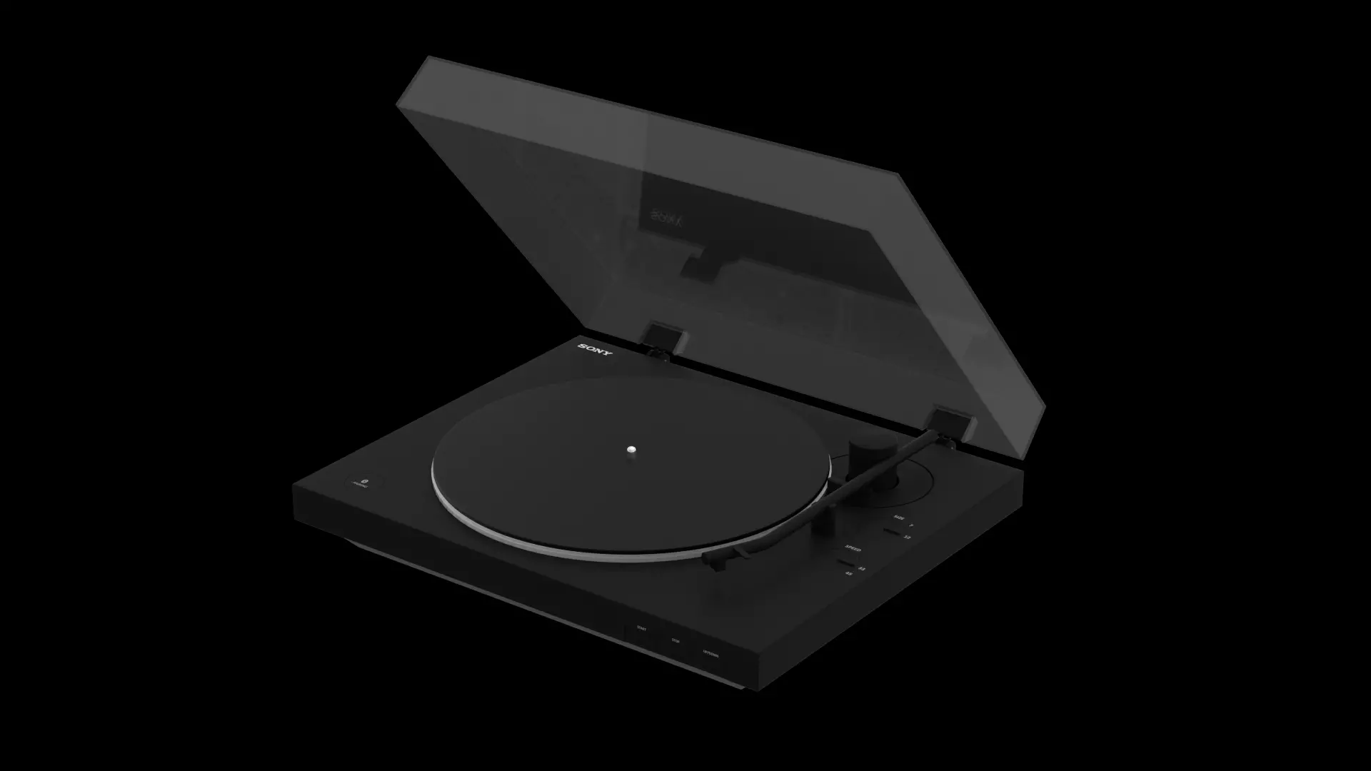 Sony PS-LX310BT turntable Low-poly 3D model_0