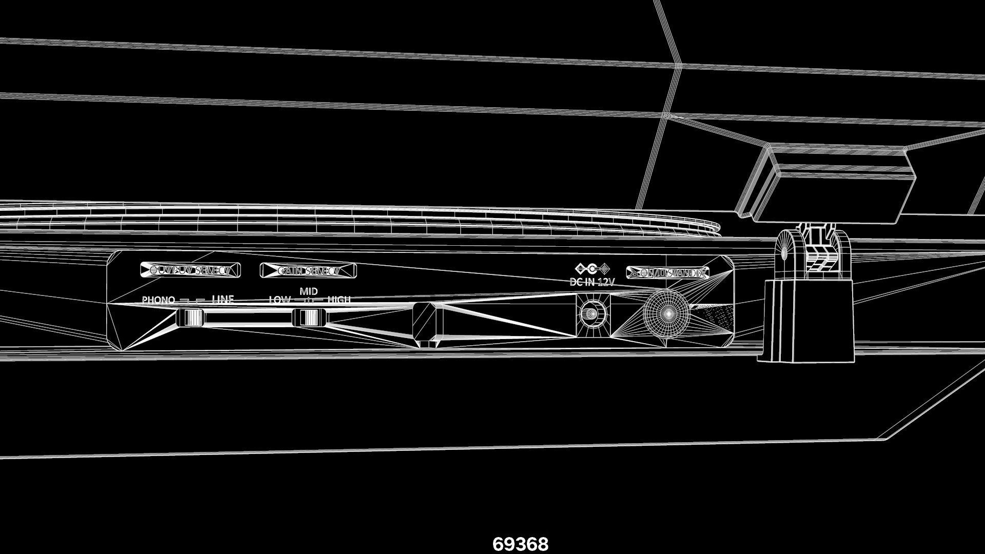 Sony PS-LX310BT turntable Low-poly 3D model_10