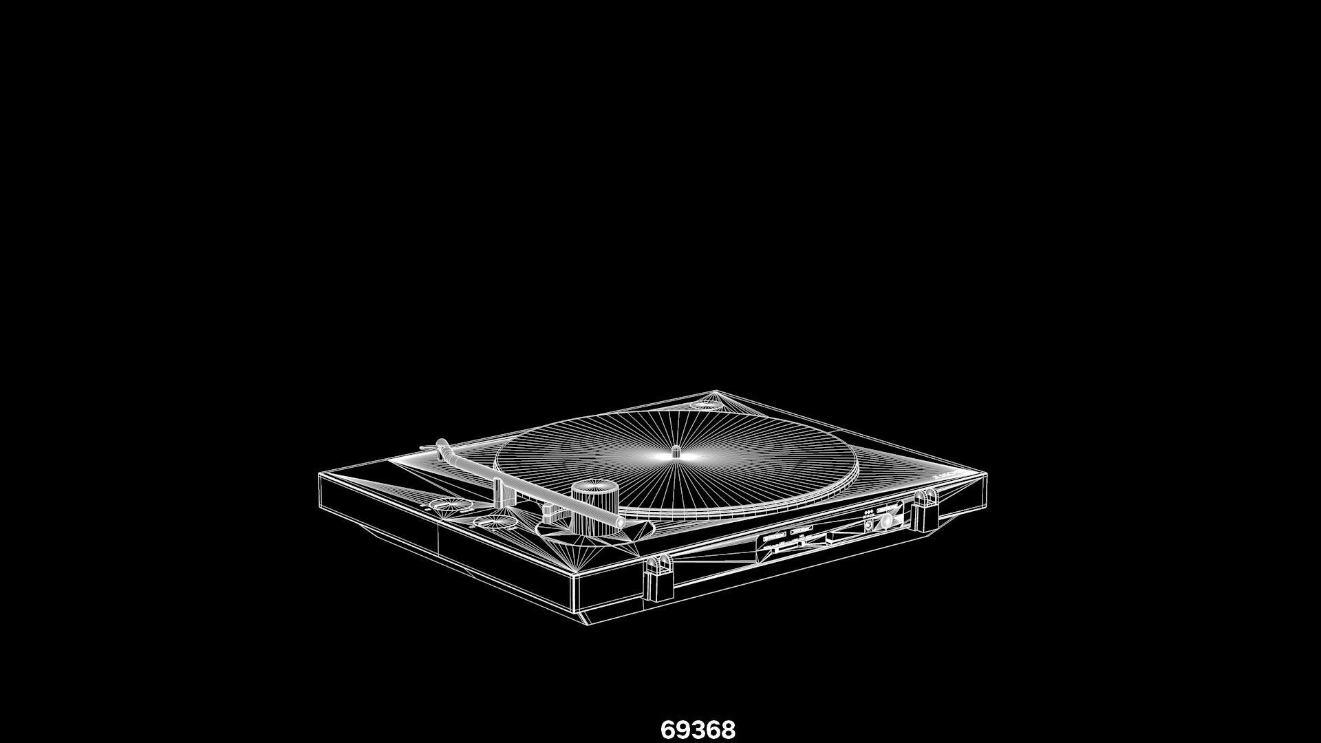 Sony PS-LX310BT turntable Low-poly 3D model_8