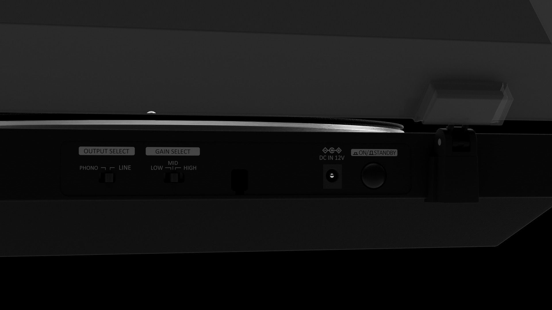 Sony PS-LX310BT turntable Low-poly 3D model_6