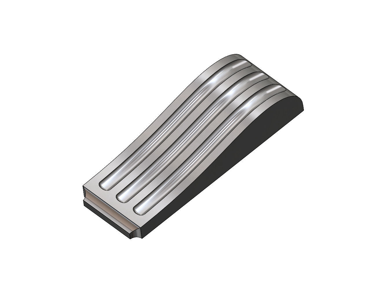 Oval flutes Neoclassical corbel bracket 3D print model_13