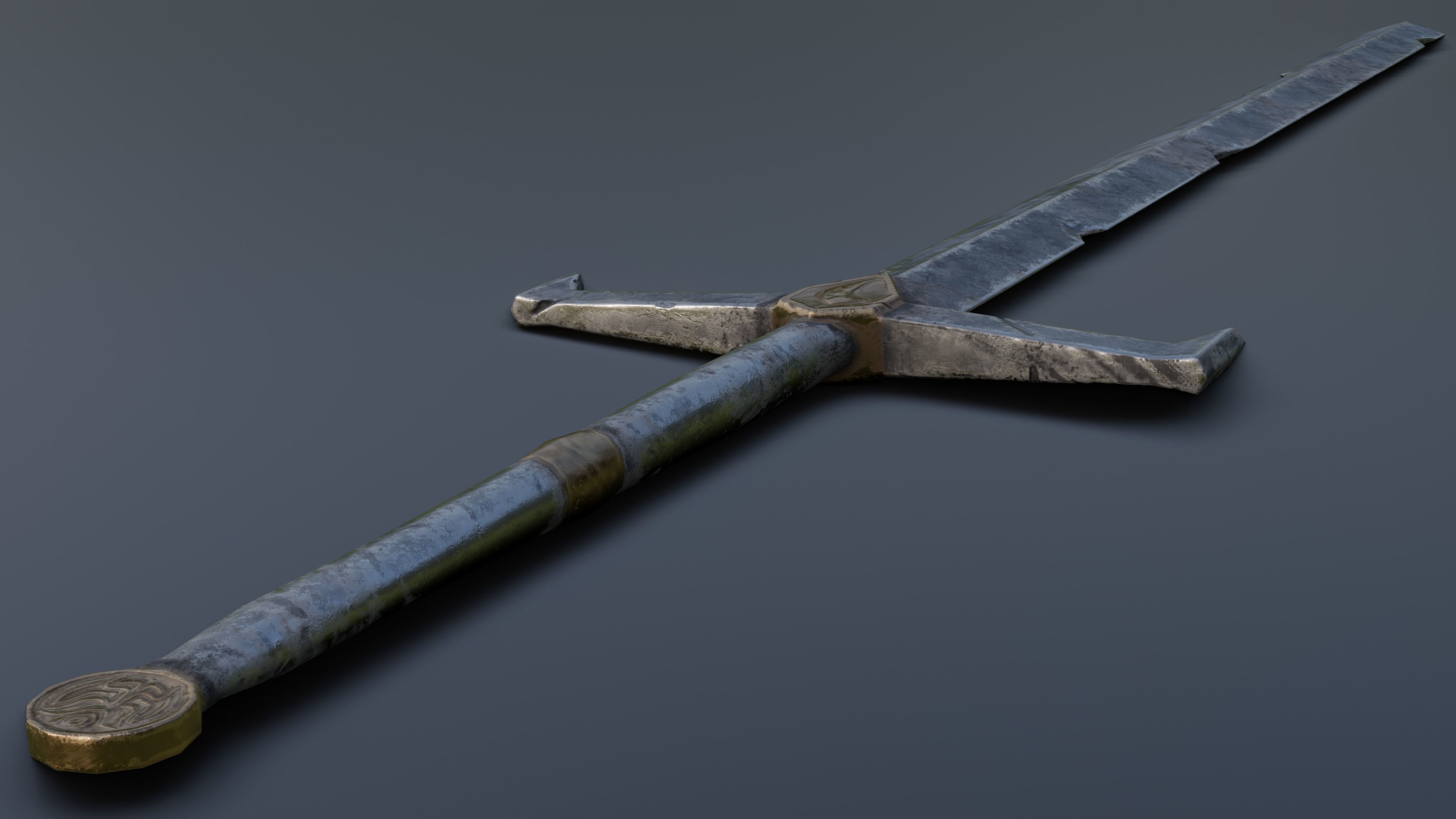 Sword 03 Low-poly 3D model_6