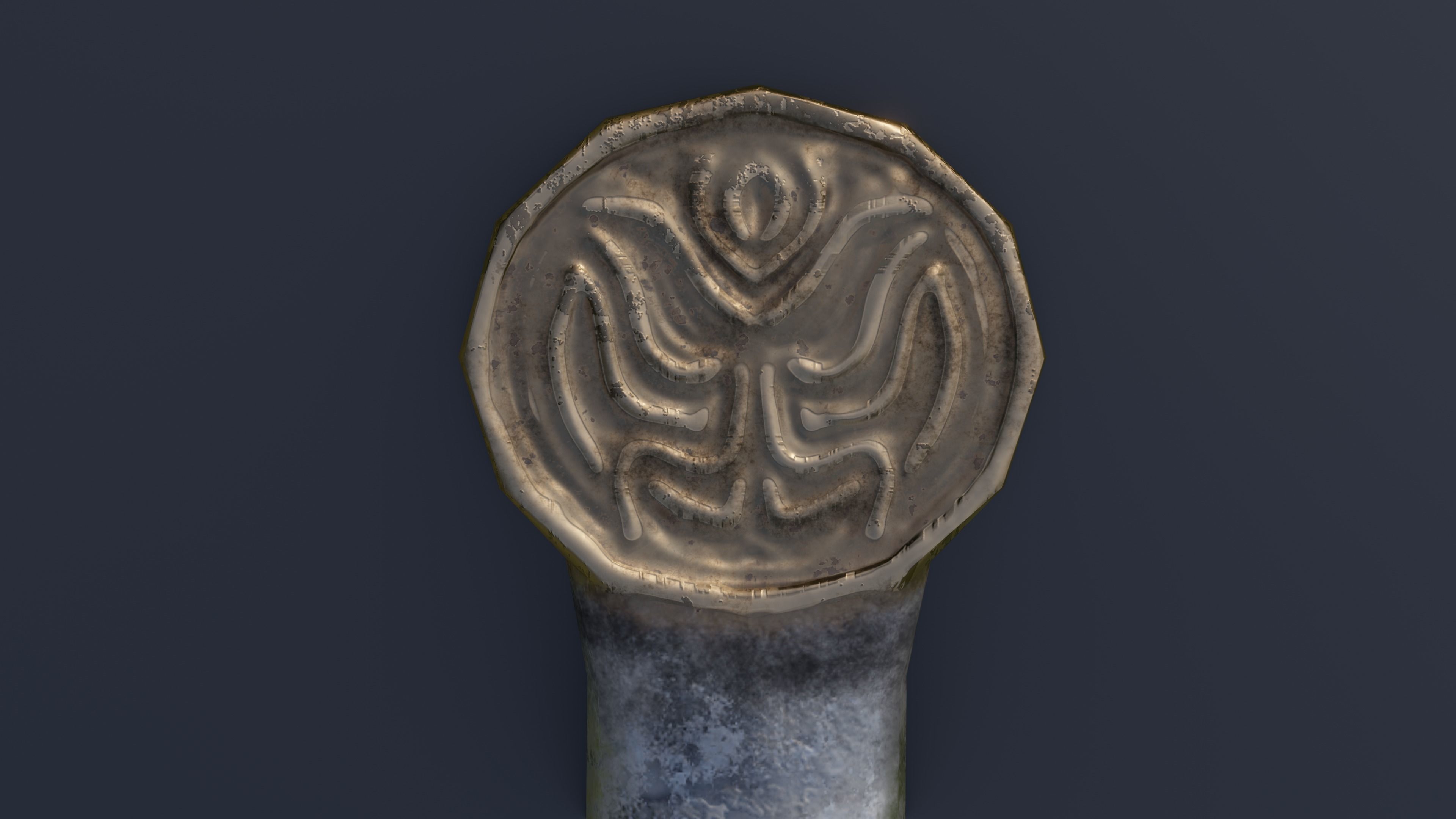 Sword 03 Low-poly 3D model_5