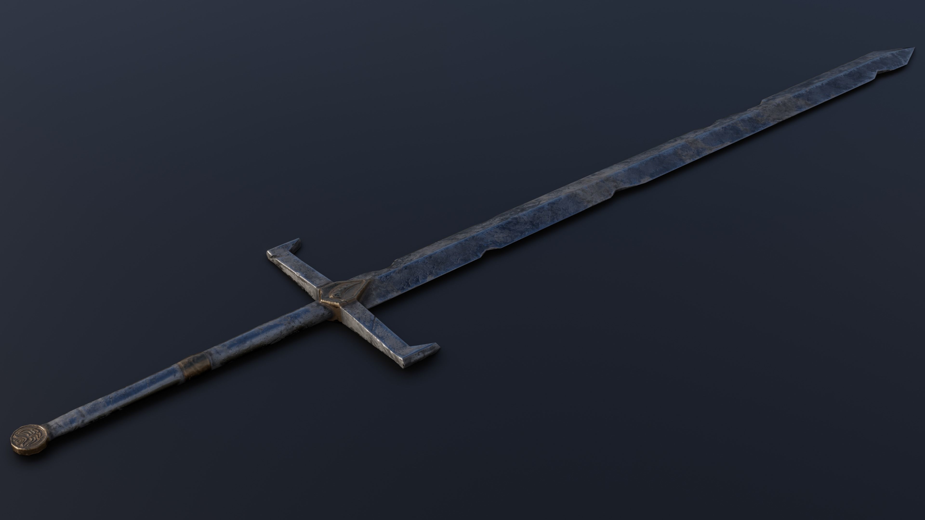 Sword 03 Low-poly 3D model_4