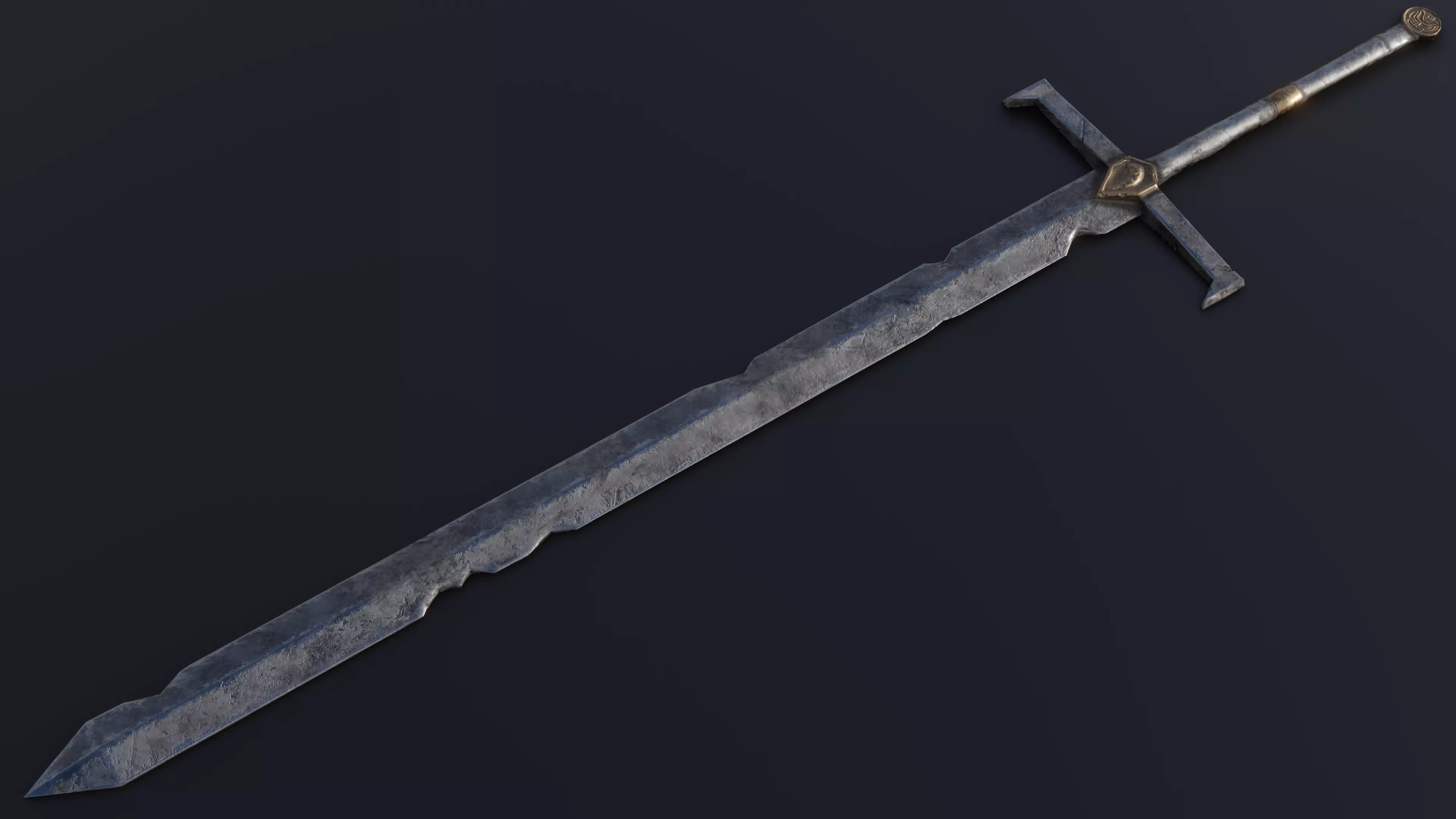 Sword 03 Low-poly 3D model_0