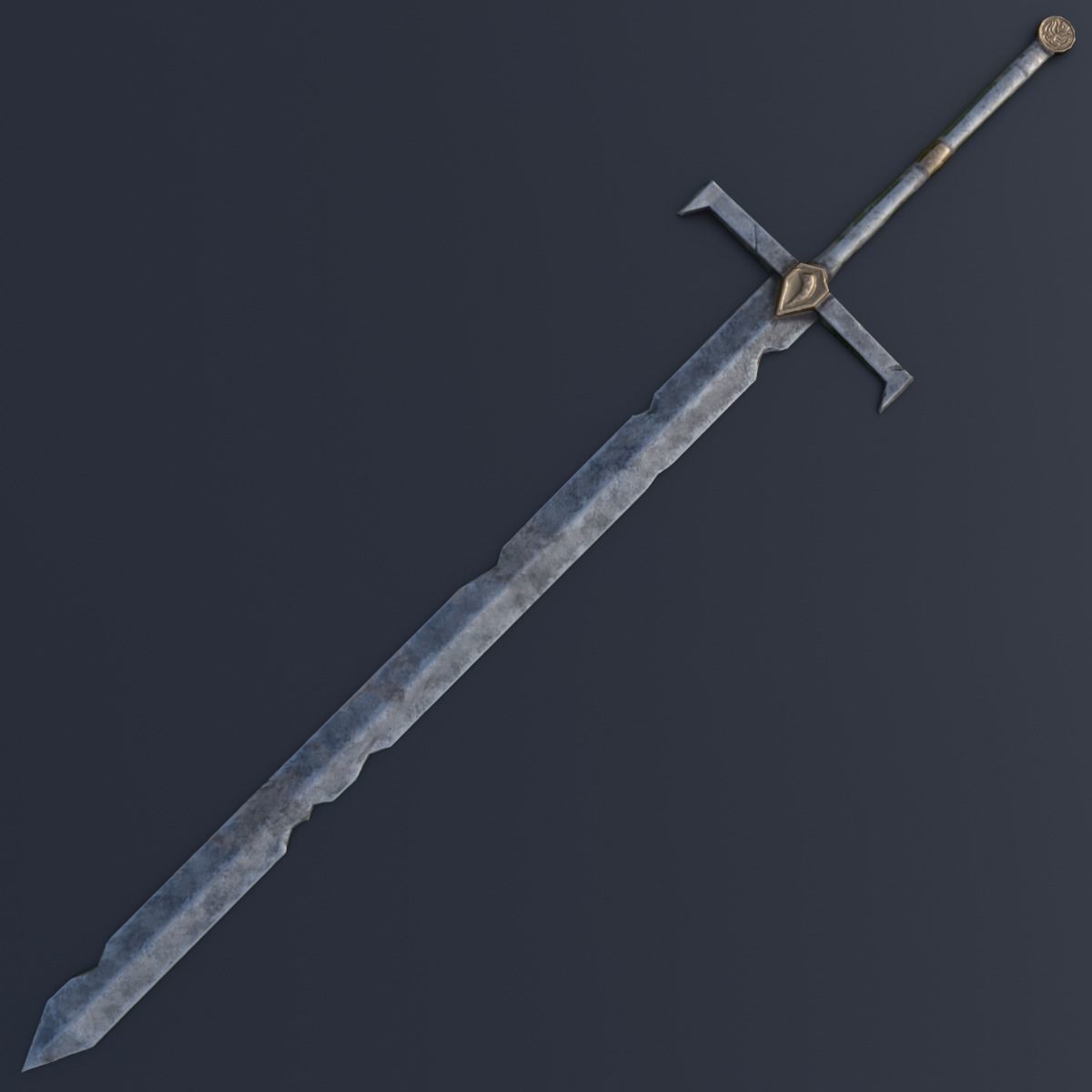 Sword 03 Low-poly 3D model_2