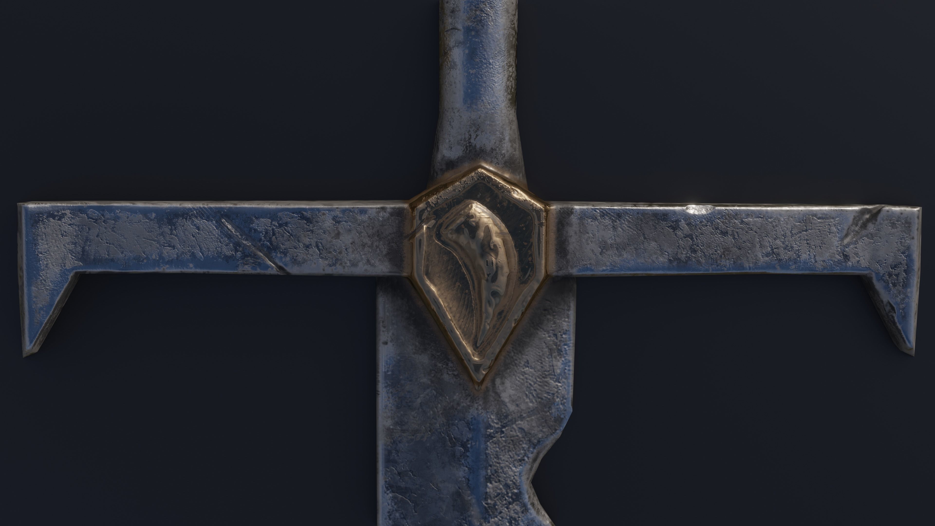 Sword 03 Low-poly 3D model_3