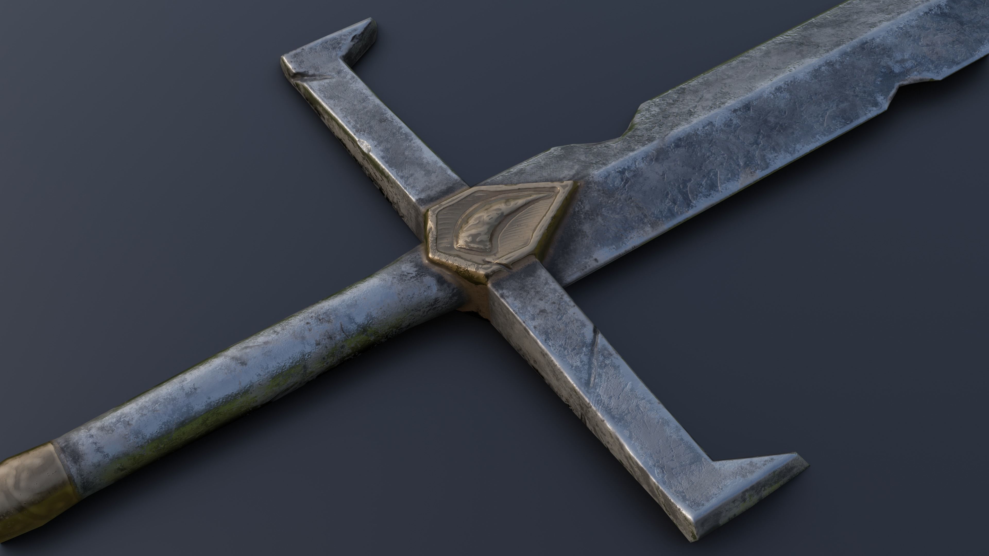 Sword 03 Low-poly 3D model_7
