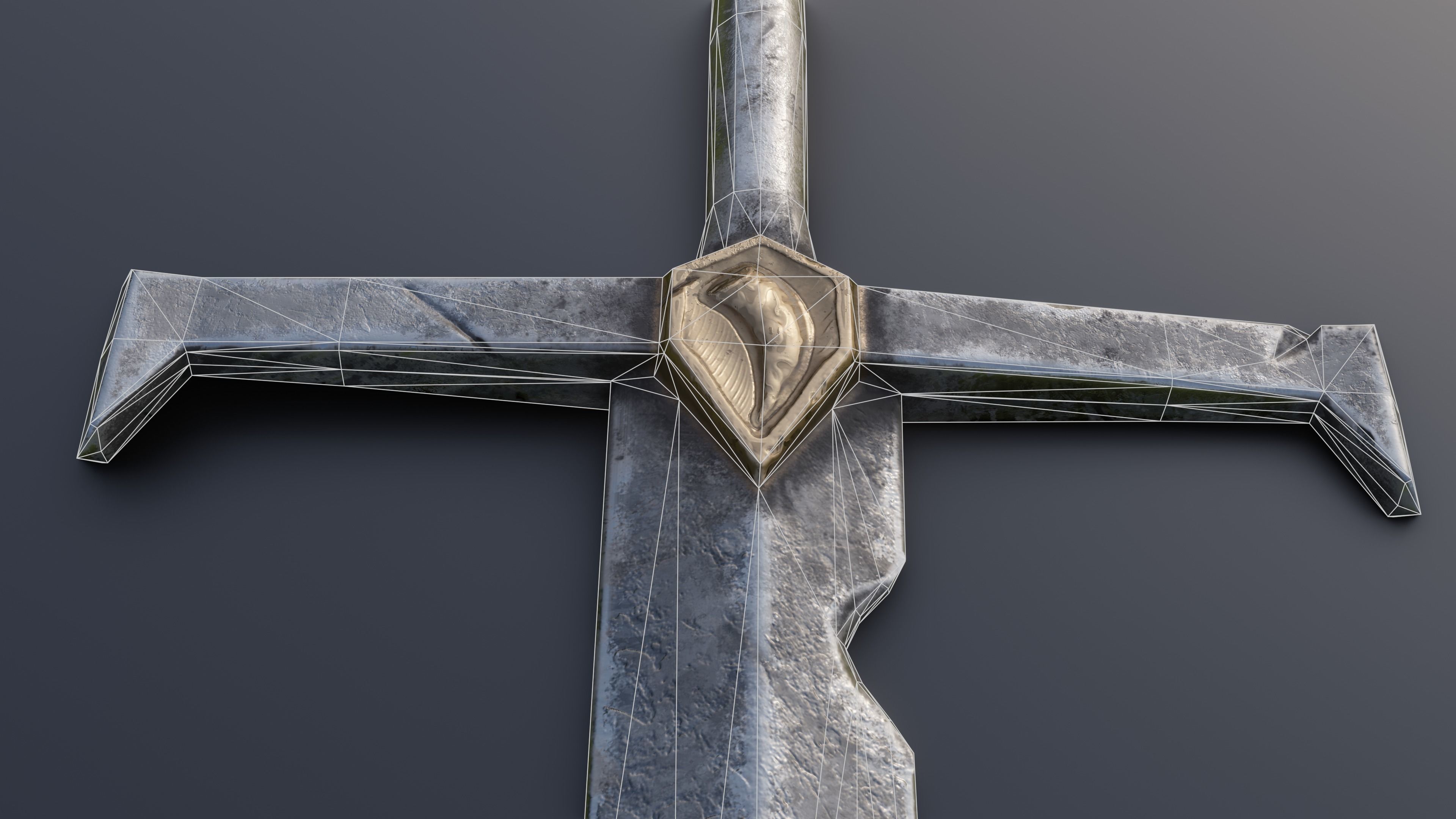 Sword 03 Low-poly 3D model_9