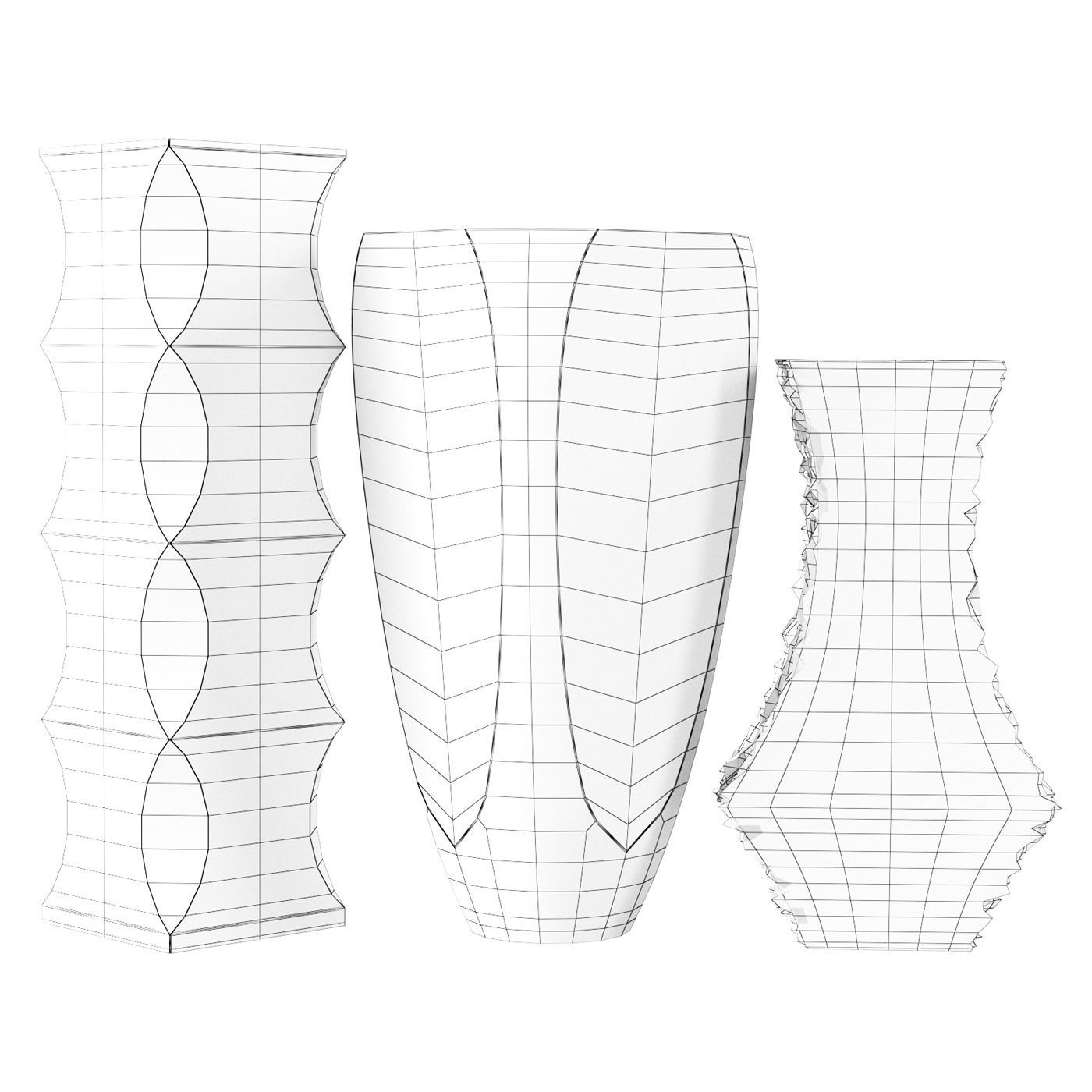 Vases Mandruzzato Murano 3D model_3