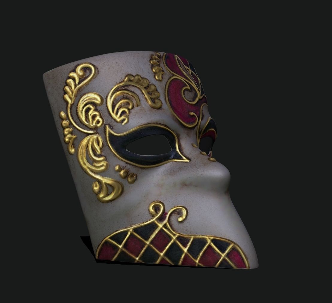 Venetian Mask - Bauta 3D print model_2