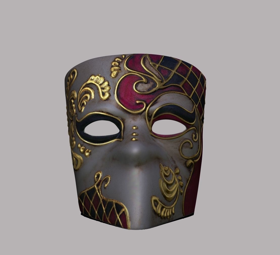 Venetian Mask - Bauta 3D print model_1