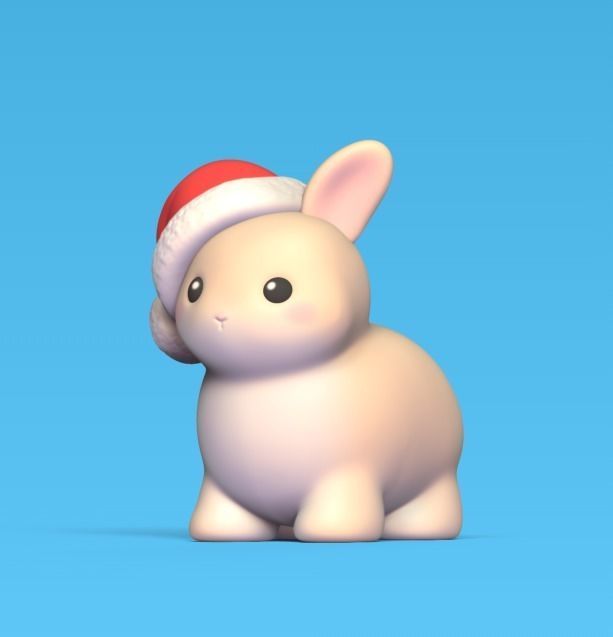 Xmas Bunny 3D print model_1
