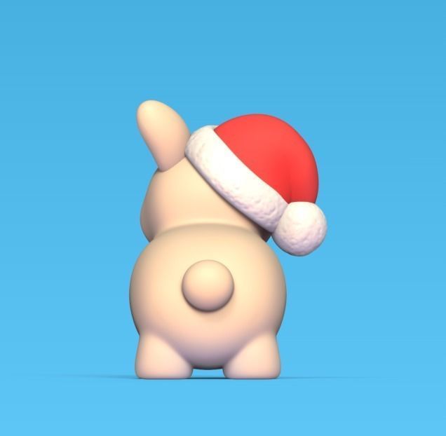 Xmas Bunny 3D print model_3