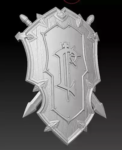 Royal Crest of Lordaeron Shield 3D print model