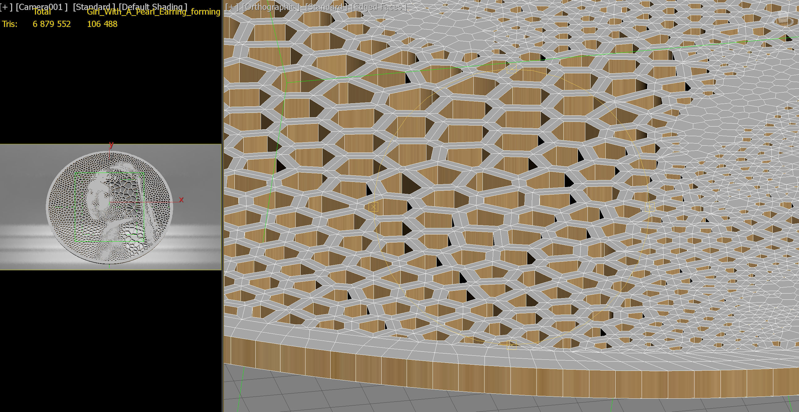 Girl With A Pearl Earring STL 3D print model_8