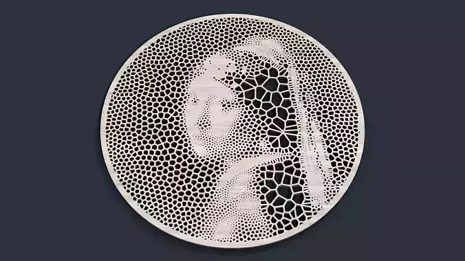 Girl With A Pearl Earring STL 3D print model