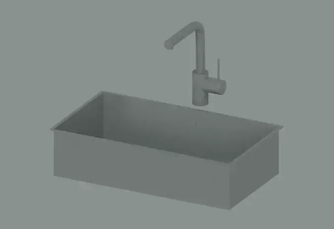 Modern Sink 3D model