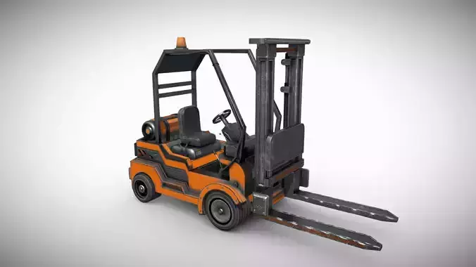 Forklift Vehicle Low-poly 3D model