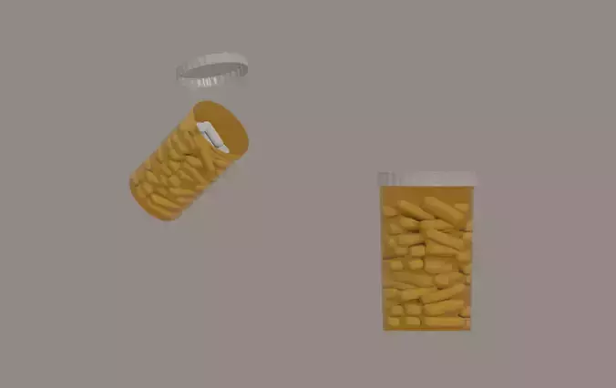 Pill Bottle 3D model