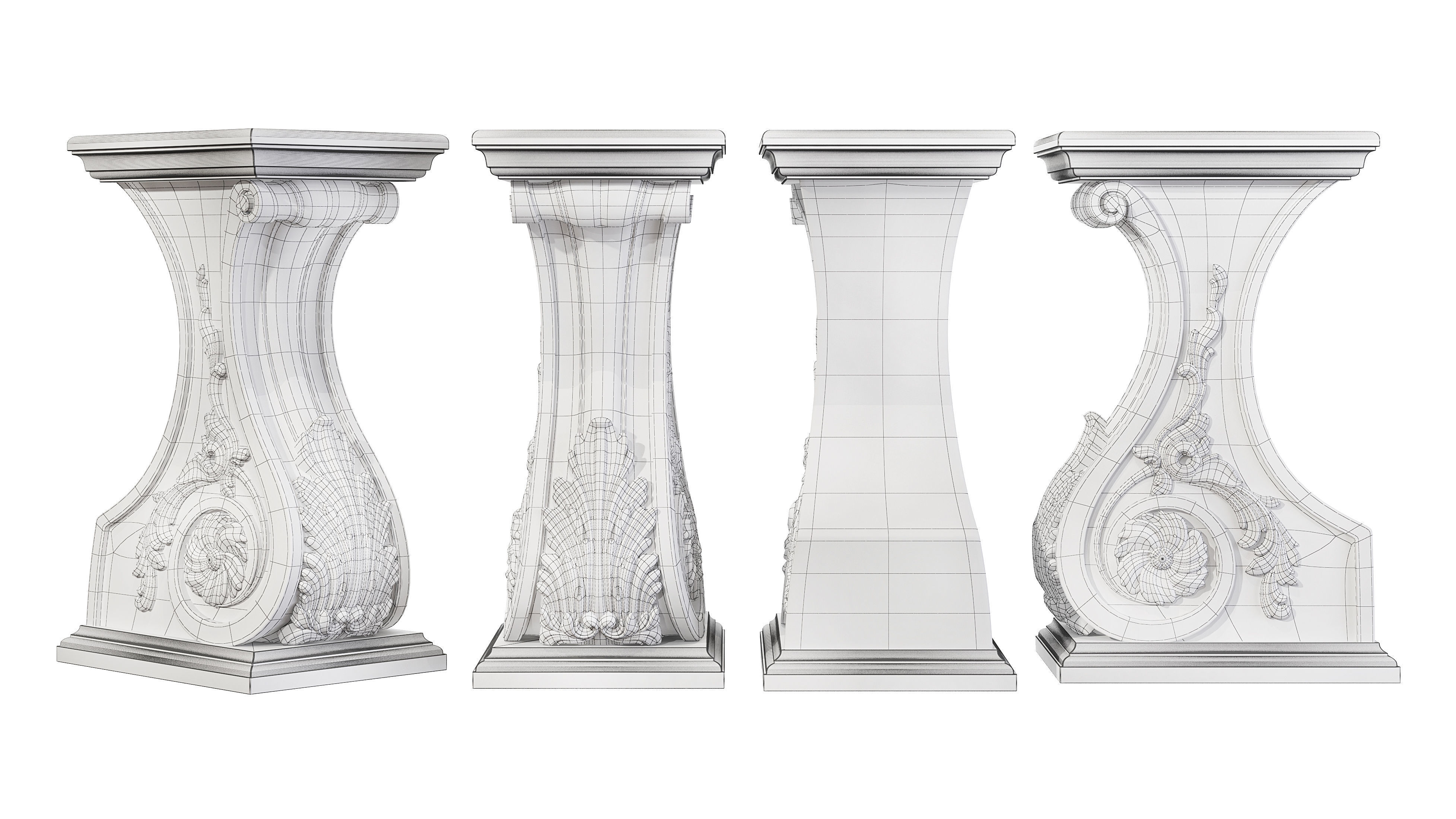 Classic leg 061 3D model_5