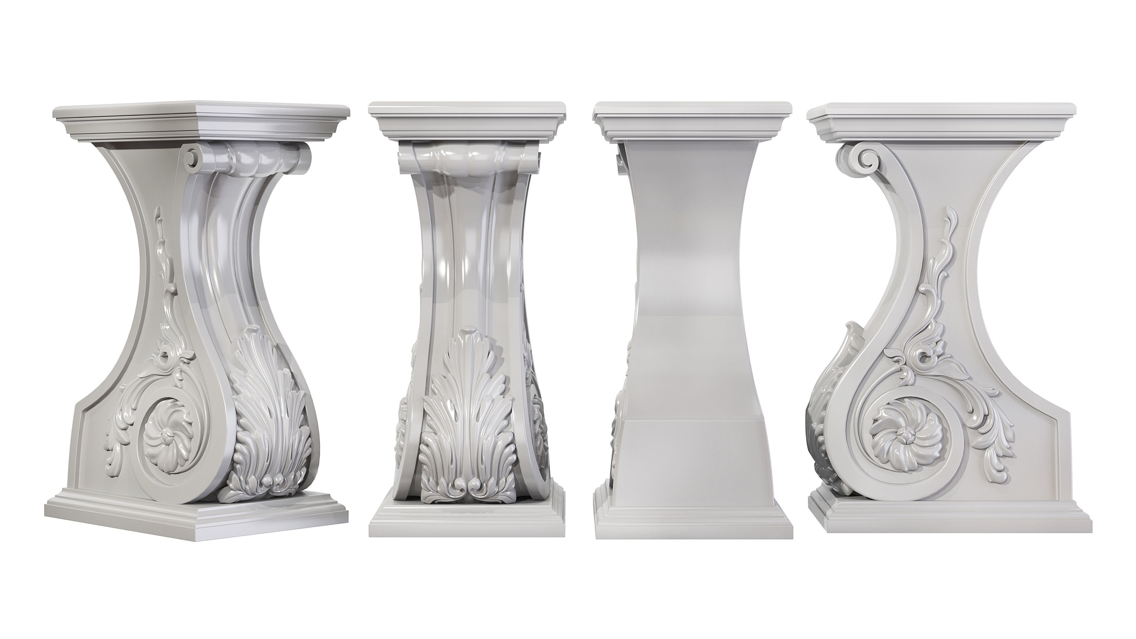 Classic leg 061 3D model_4