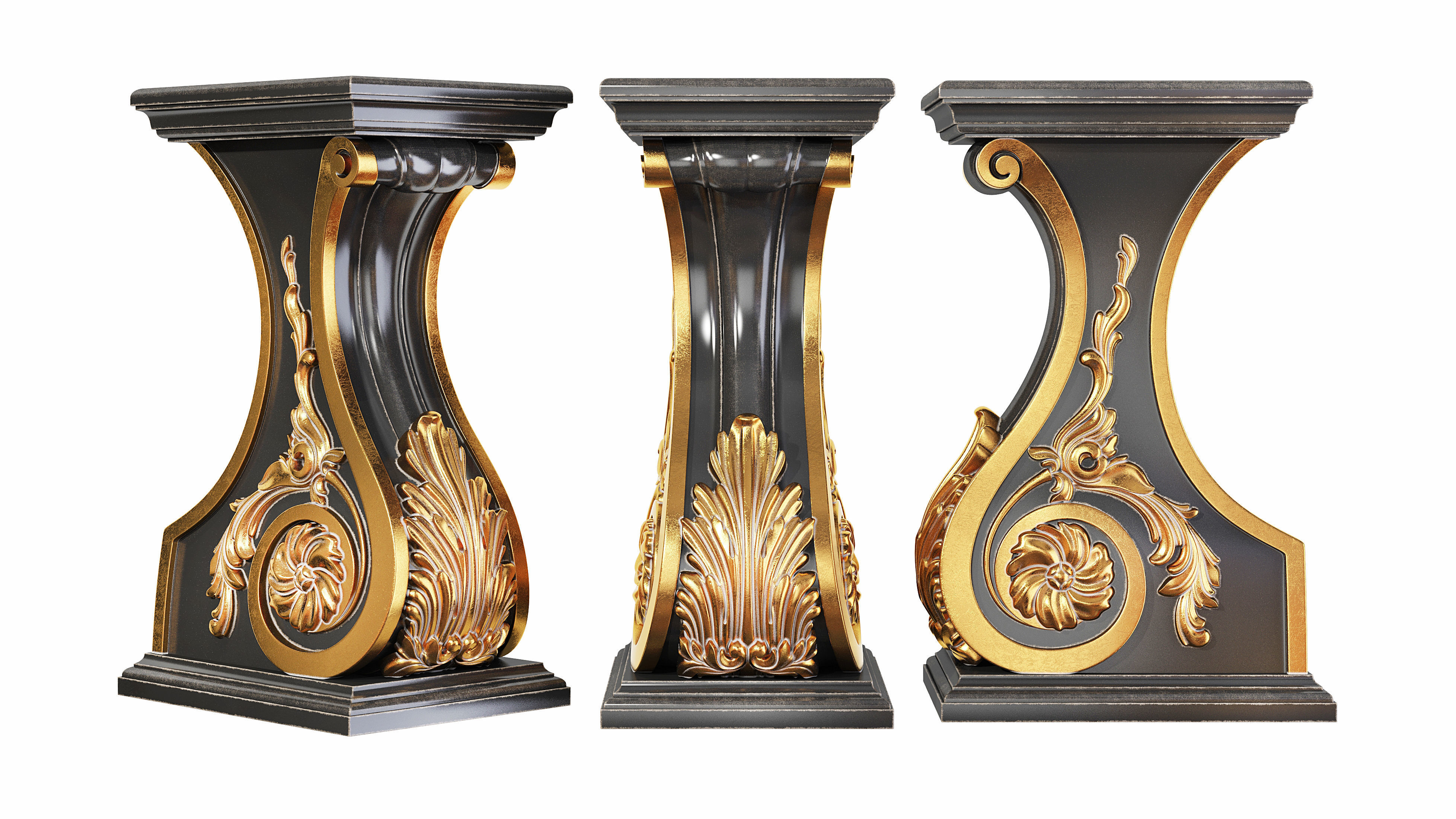 Classic leg 061 3D model_1