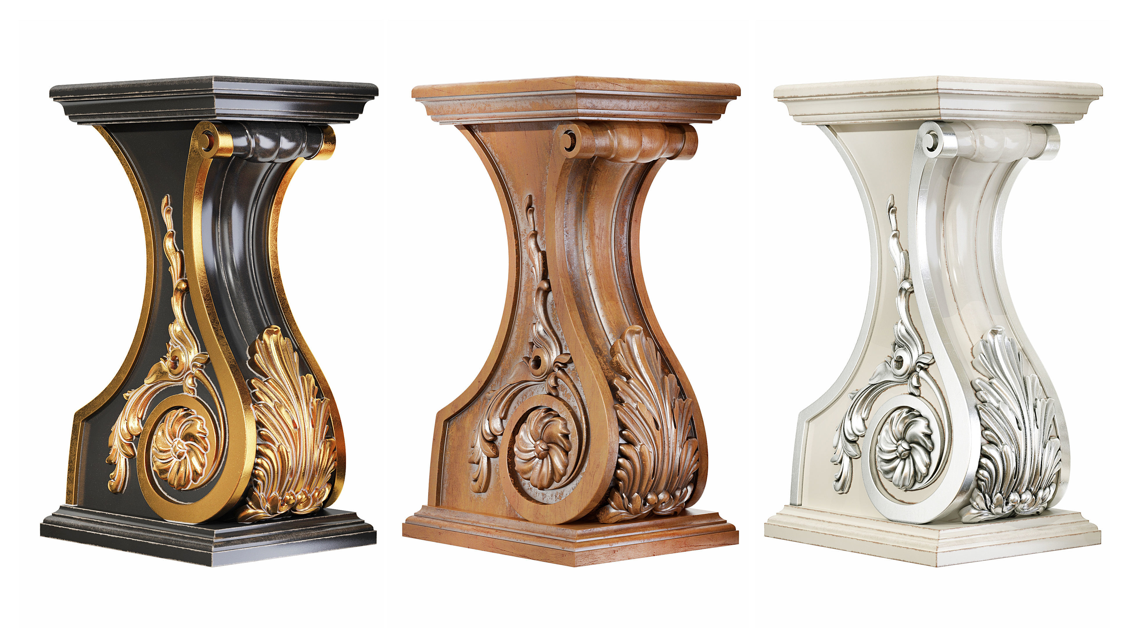 Classic leg 061 3D model_6