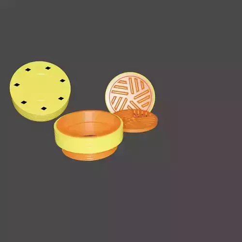 Poker Chips Grinder 2 parts Ready To print 3D print model