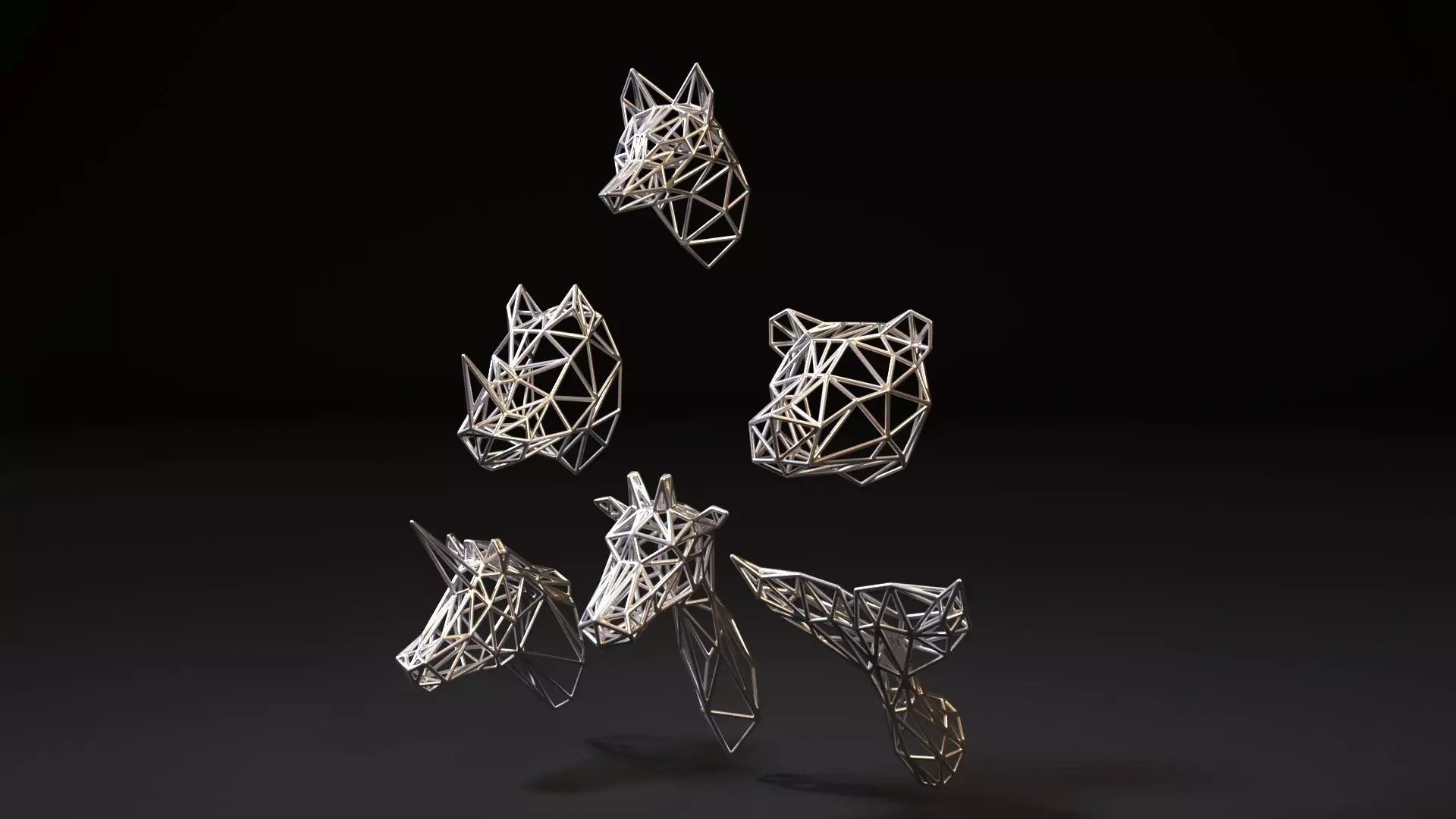 Animal on the wall 3D print model