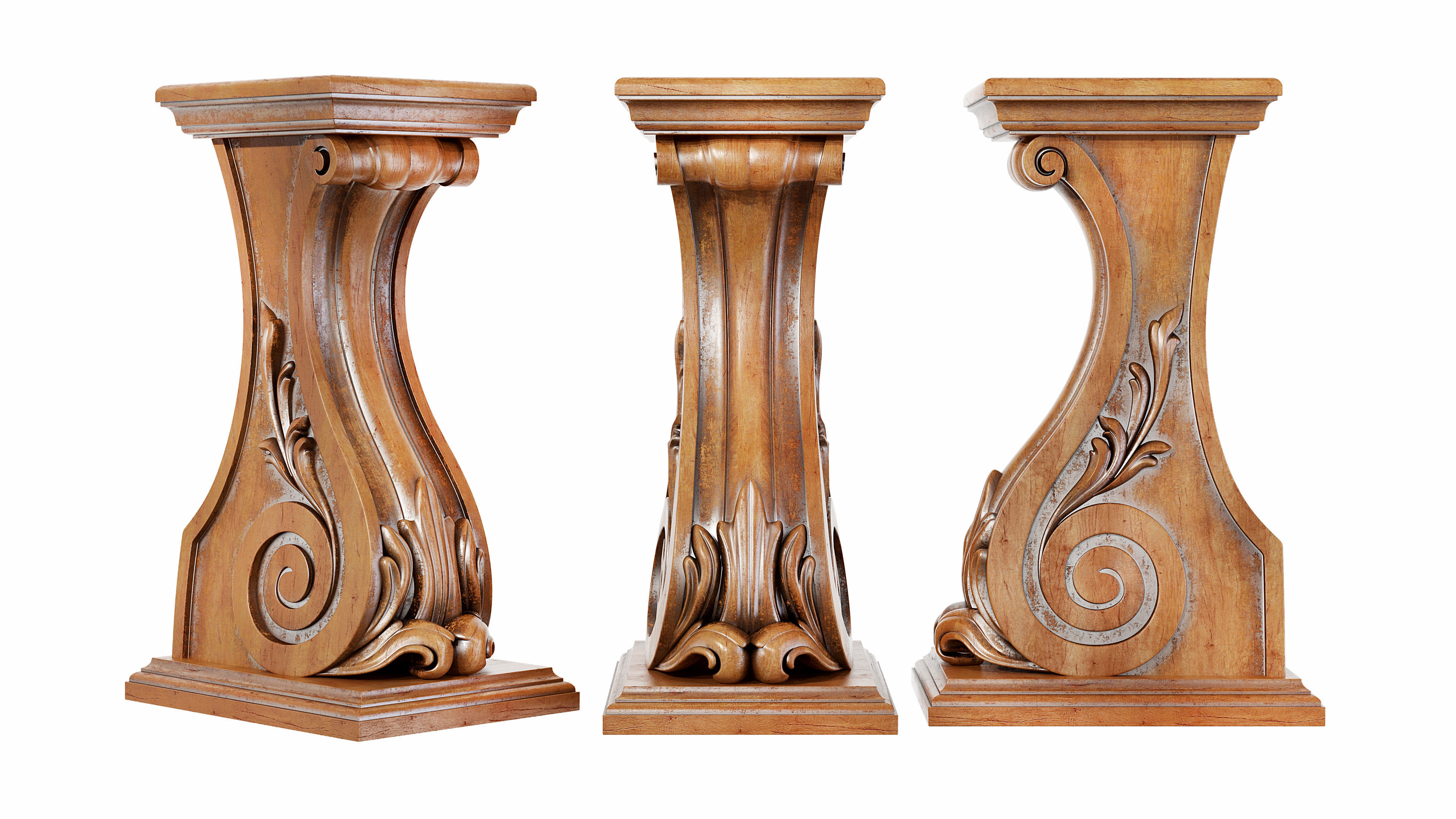 Classic leg 062 3D model_1