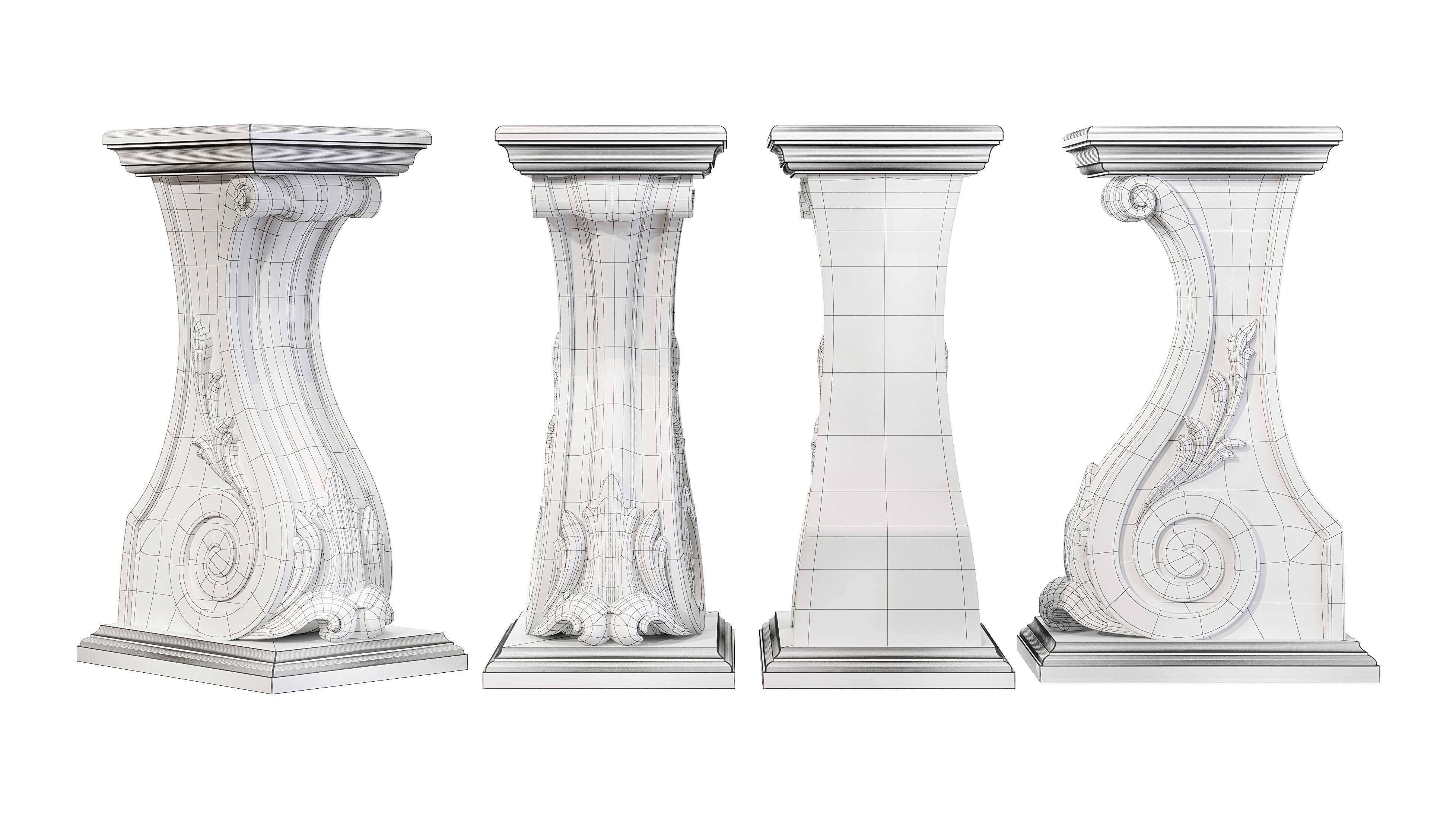 Classic leg 062 3D model_5