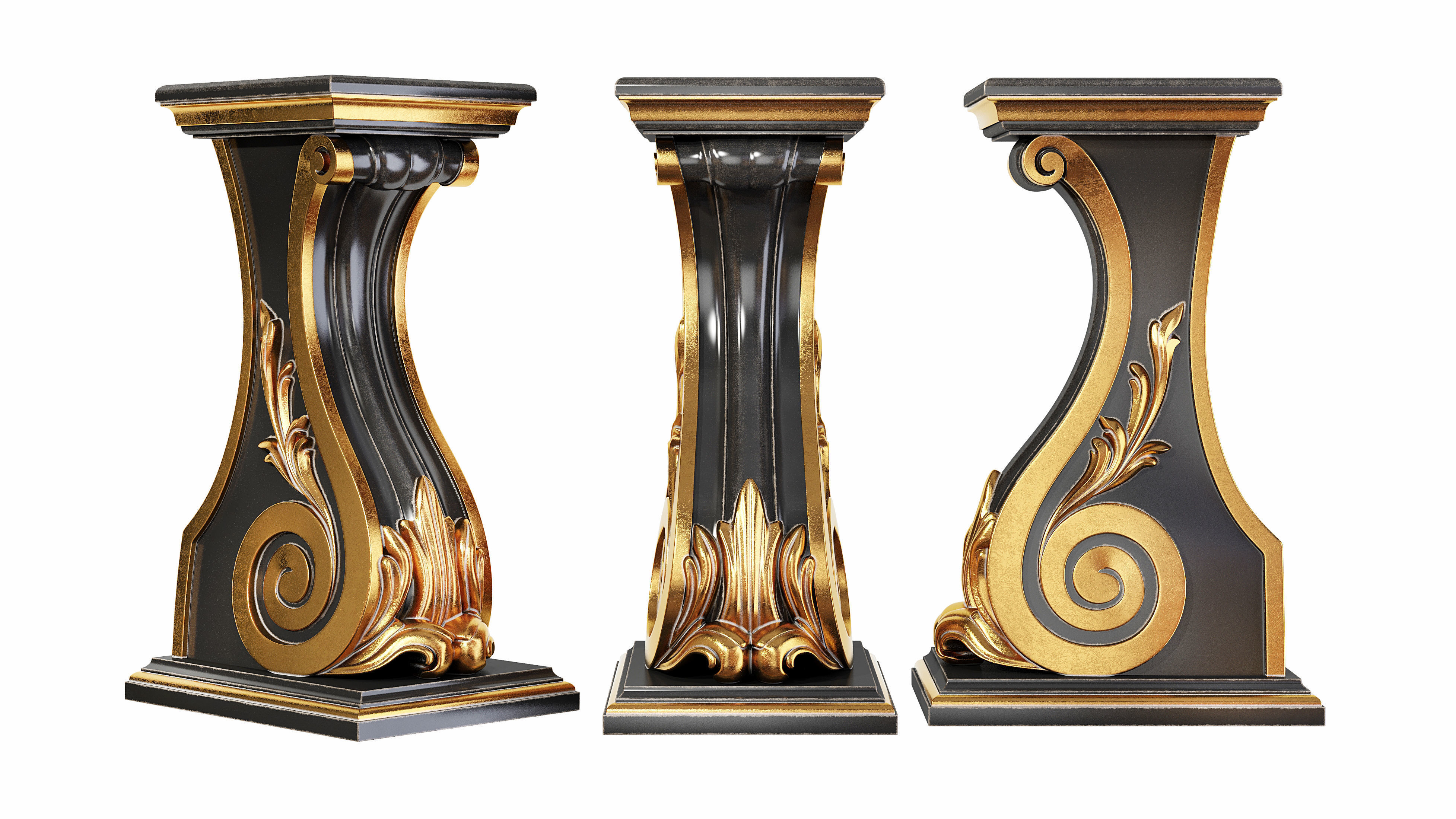 Classic leg 062 3D model_3