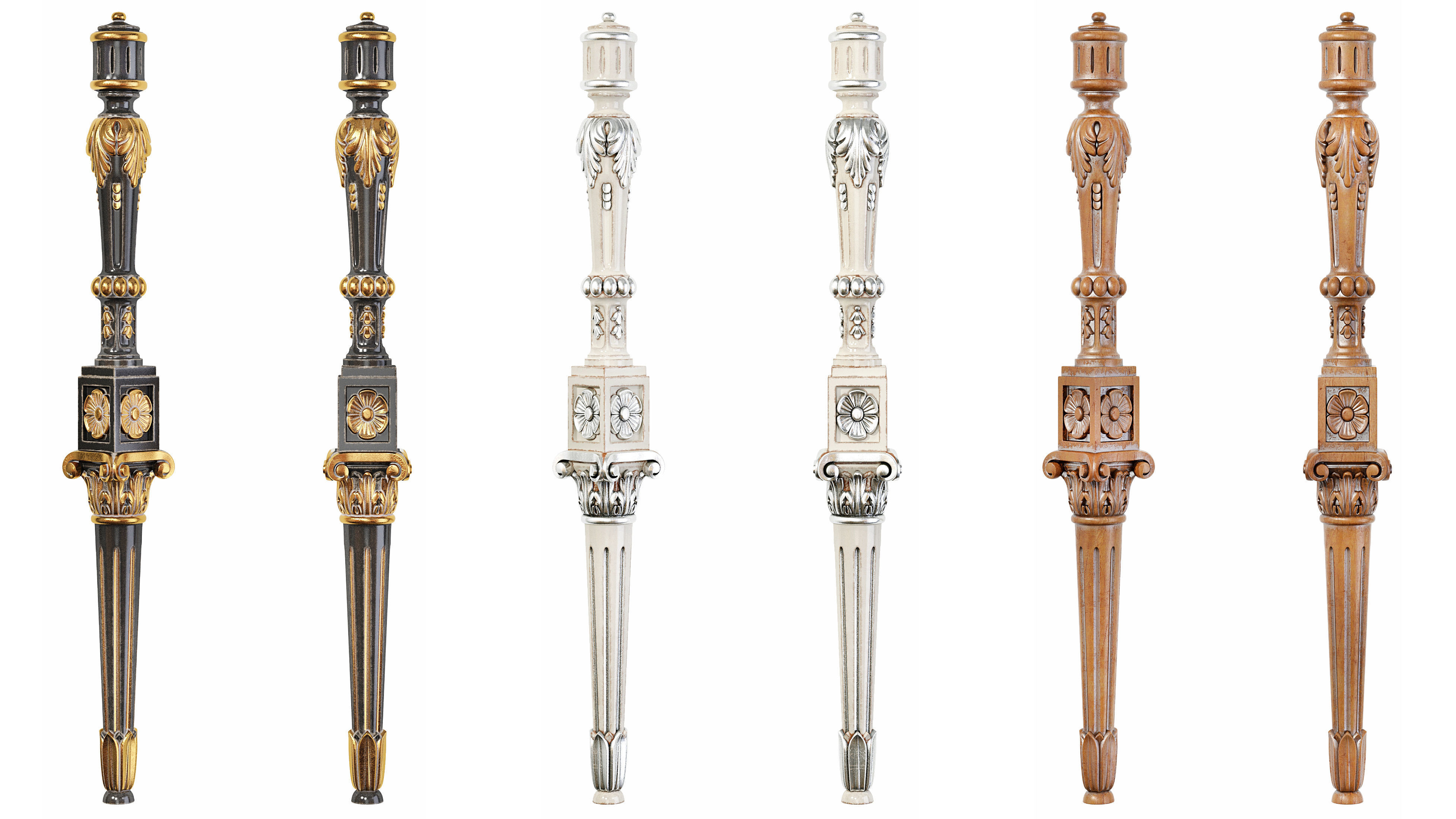 Classic leg 064 3D model_6