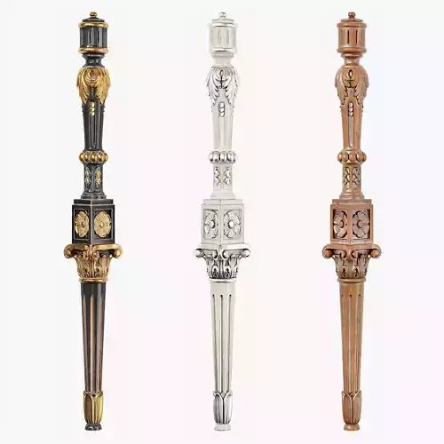 Classic leg 064 3D model