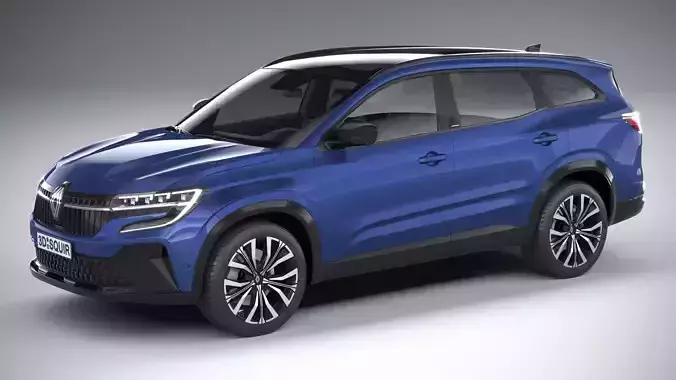 Renault Espace 2023 3D model Renault Espace 2023 3D model
